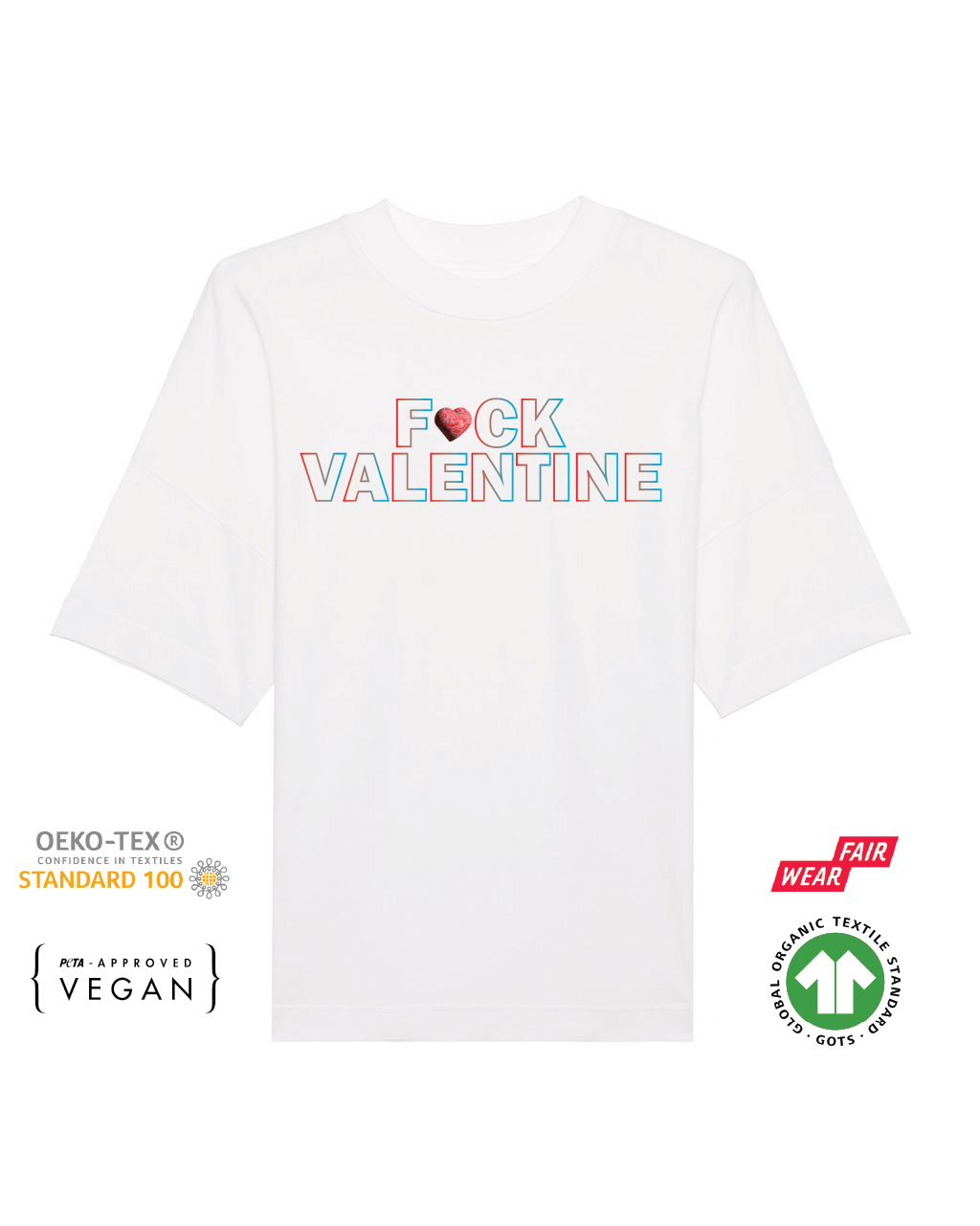 F*CK VALENTINE heart Tee